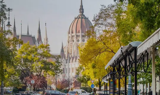 View of Hungarian Parliament building, Hungary