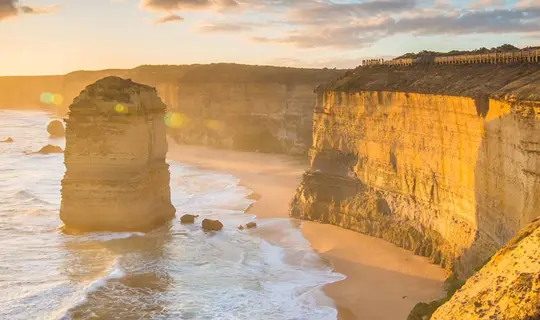 The coast by Australia's Great Ocean Road