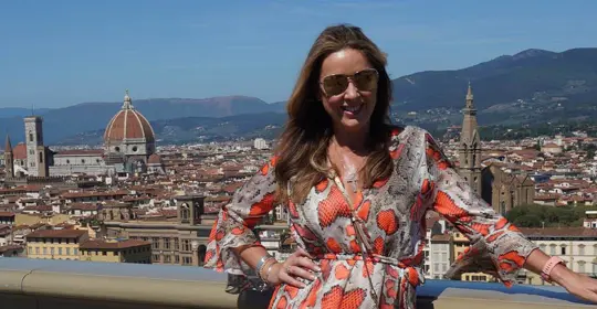 Claire Sweeney in Italy