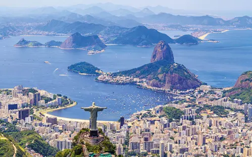 Aerial view of Rio de Janeiro