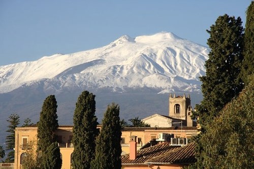 Etna view from Taormina