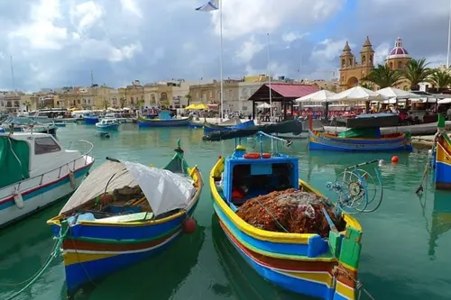 Fishing boats in Malta